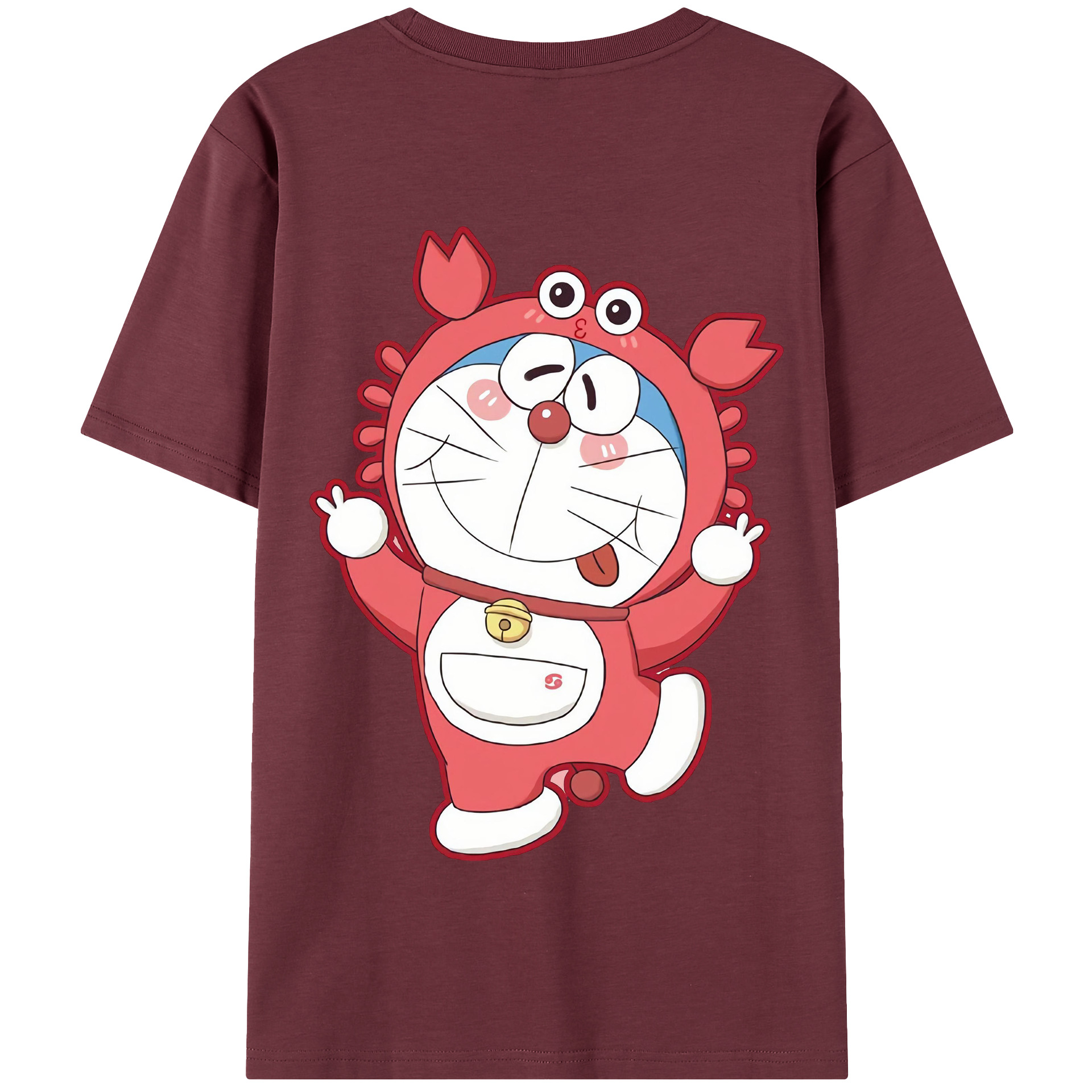（画像用） ドラえもん Doraemon 綿100％半袖Tシャツ（背面プリント）